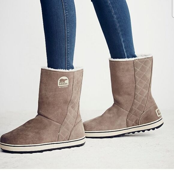 Sorel glacie gray boots 7 - Picture 1 of 10